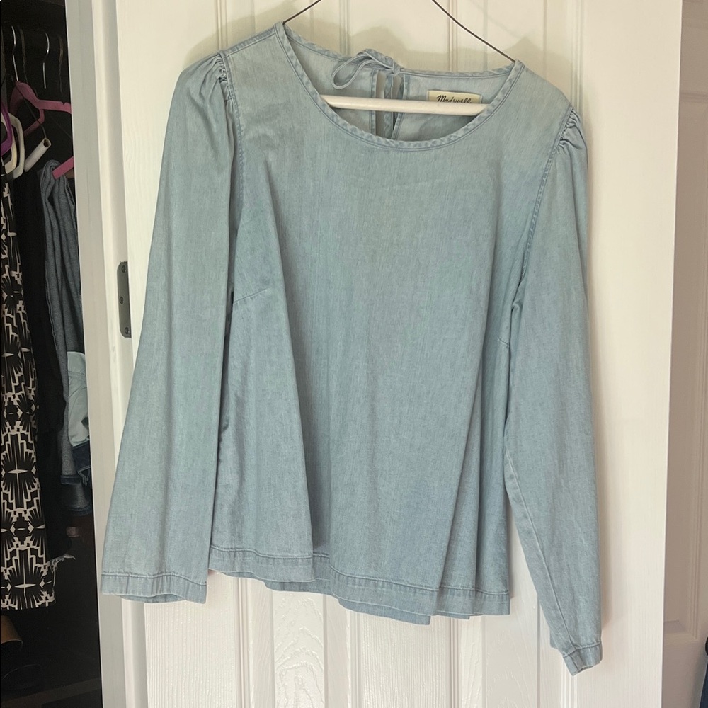 Madewell Light Blue Blouse